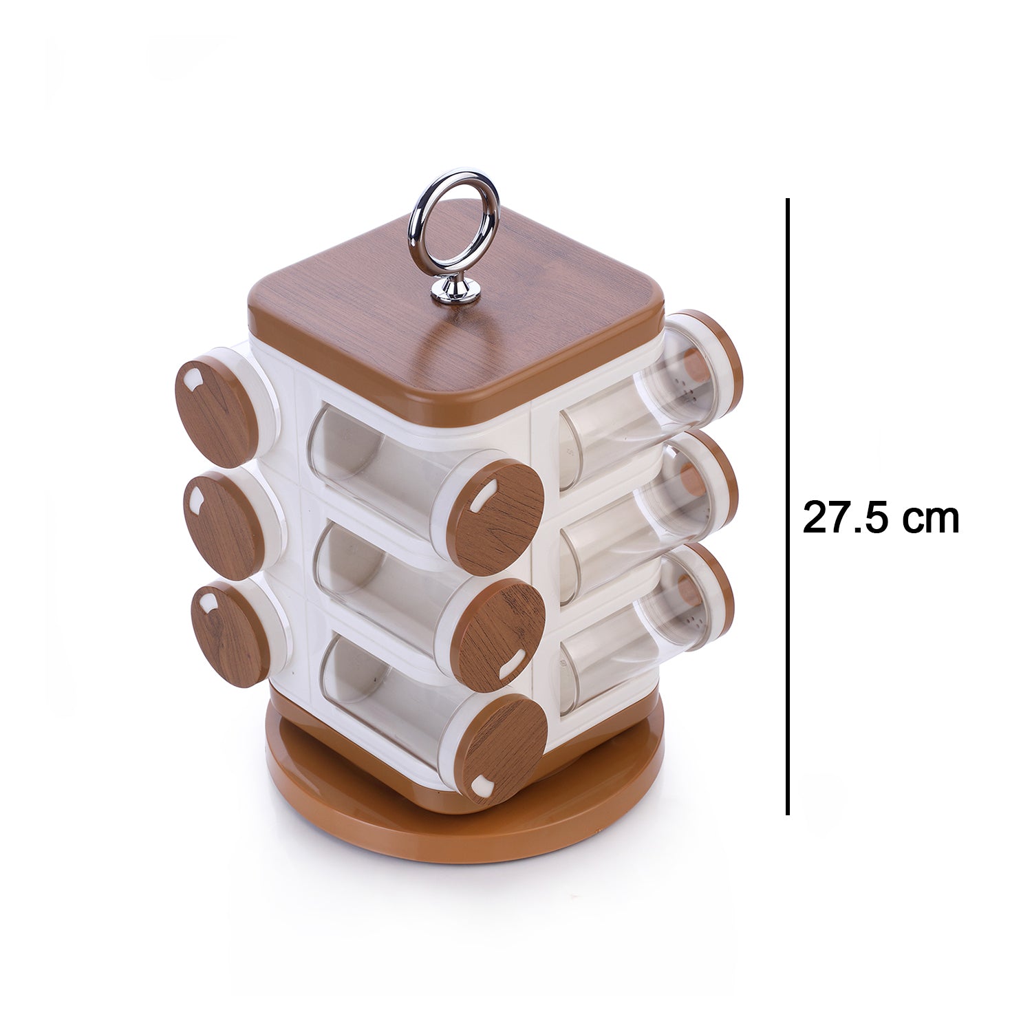 8118 Ganesh 12-jar Revolving Spice Rack Masala Box - Merchanse