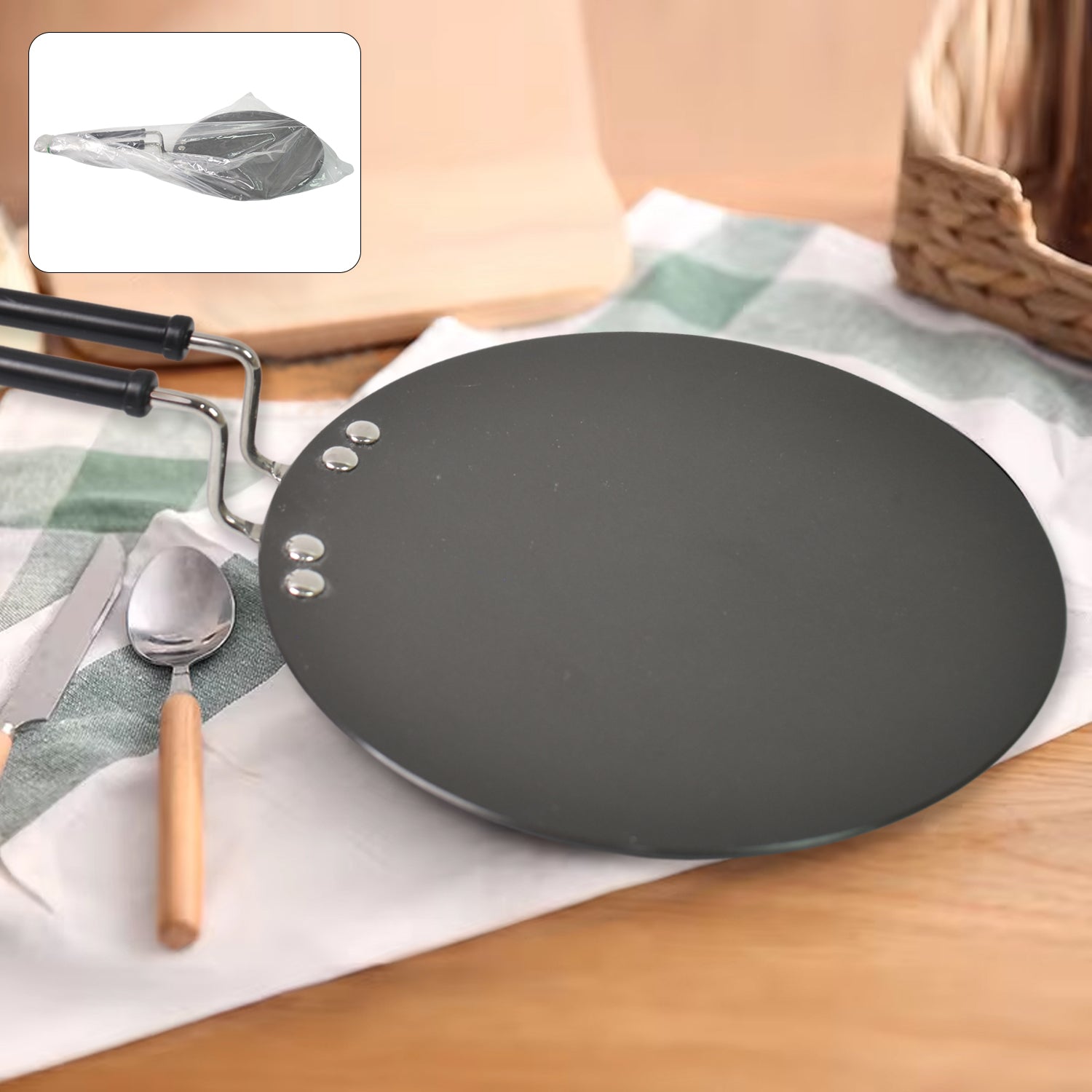 Multi Purpose Aluminium Roti Tawa (9 Inch) - Merchanse