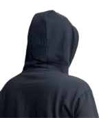 Premium Men's Solid Black Essentials Hoodie - Heavyweight Cotton - Image 2