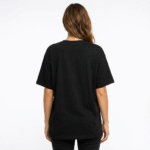 Women’s Solid Oversized Black T-Shirt | Premium Soft Fabric | Casual & Daily Wear - Image 2