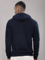 Navy blue premium drop shoulder hoodie - Image 3