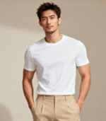 Men regular white T-shirt