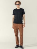 Solid plain black T-shirt 100% cotton - Image 2