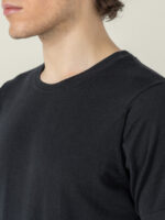 Solid plain black T-shirt 100% cotton - Image 3