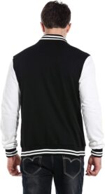 Black and white varsity jacket premium quality - Image 2